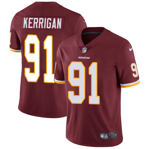 2019 men Washington Redskins 91 Kerrigan red Nike Vapor Untouchable Limited NFL Jersey